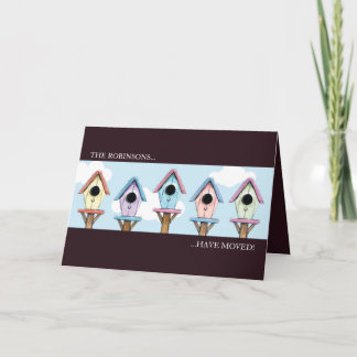 Nouvelle carte de faire-part d'adresse des