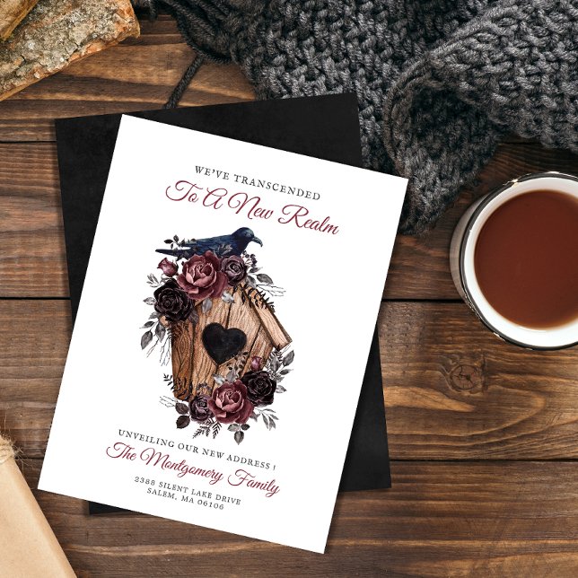 Nouvelle carte de Faire-part de déménagement flora (Créateur téléchargé)