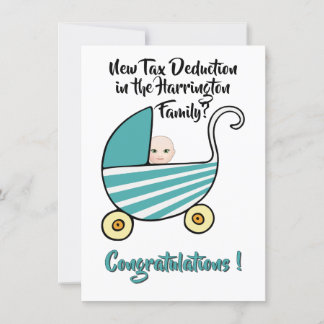 Nouvelle Carte de Félicitations Déduction Fiscale