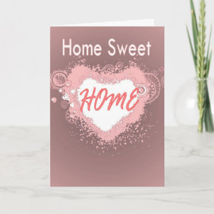Nouvelle carte de félicitations Home