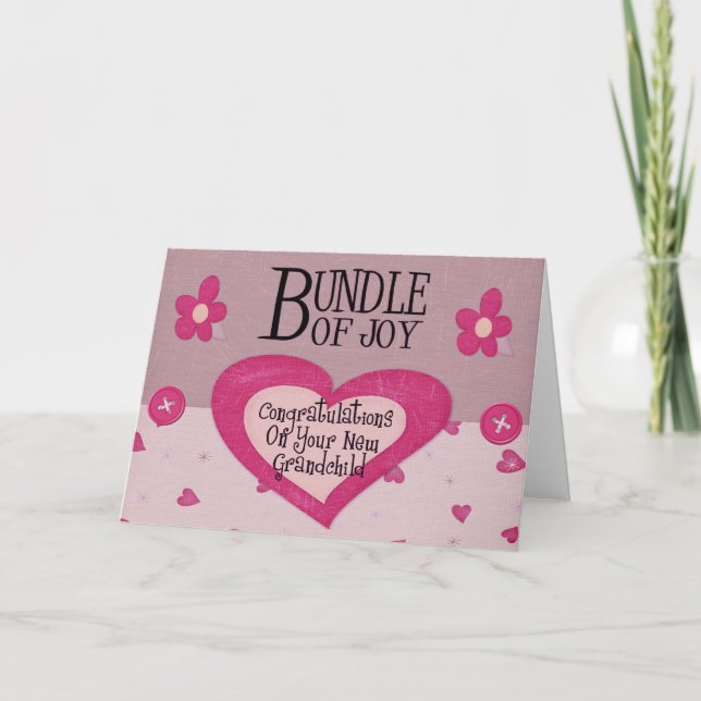 Nouvelle carte de grand-parent de félicitations (Devant)