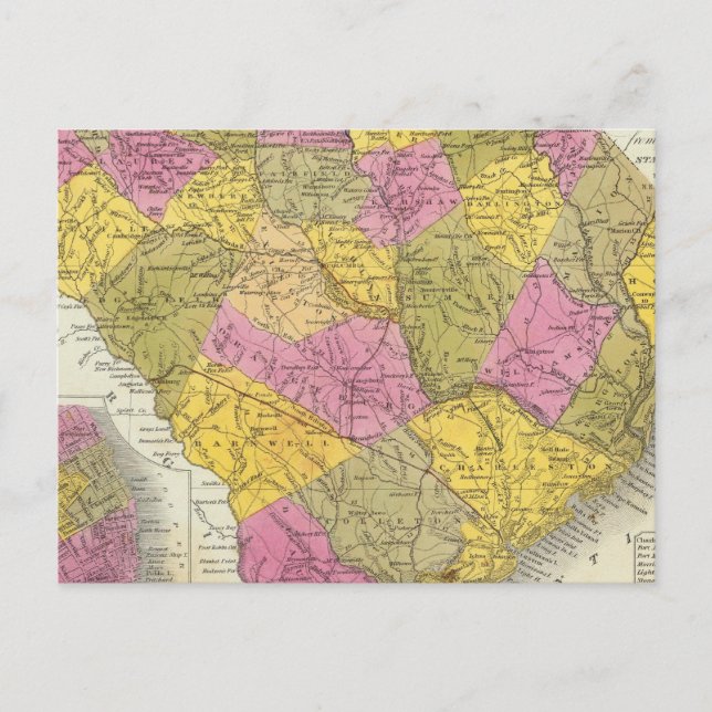 Nouvelle Carte De La Caroline Du Sud (Devant)