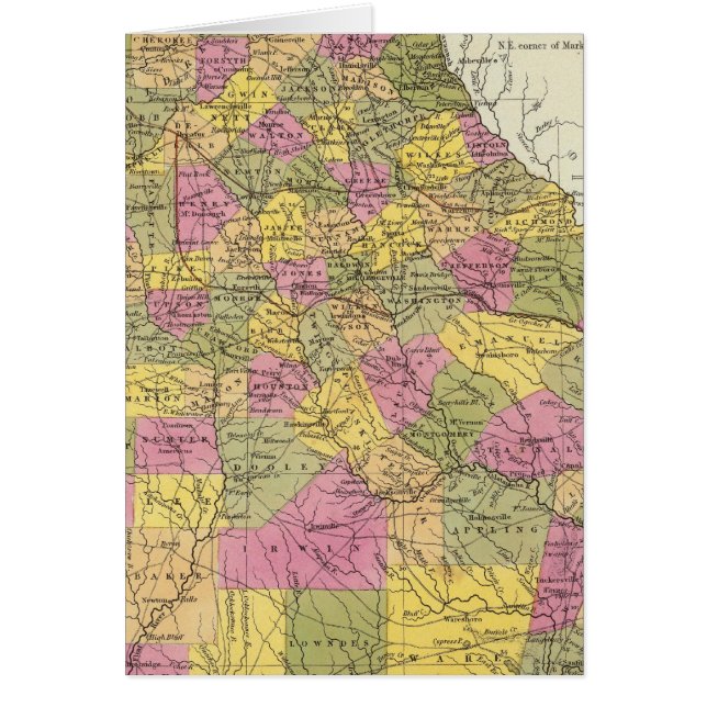 Nouvelle Carte De La Géorgie (Devant)