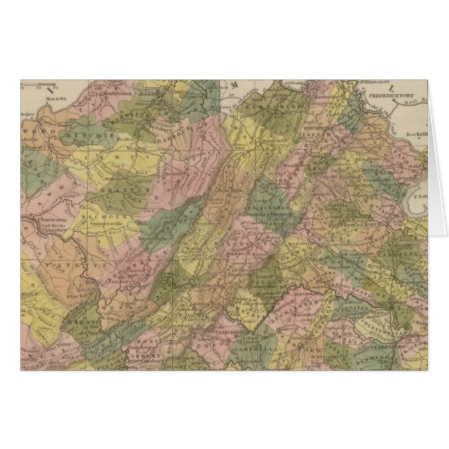 Nouvelle Carte De La Virginie (Devant horizontal)