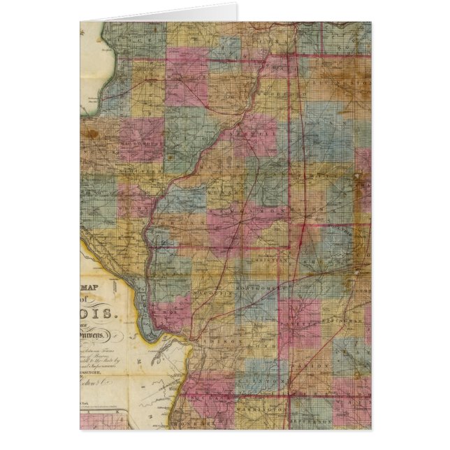 Nouvelle carte de l'état de l'Illinois 2 (Devant)