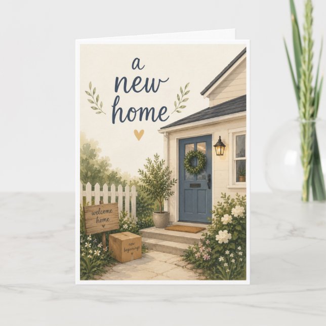 Nouvelle carte de maison (Devant)