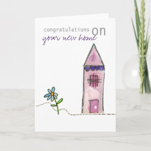 Cartes De Vœux Felicitations Nouvelle Maison Zazzle Fr