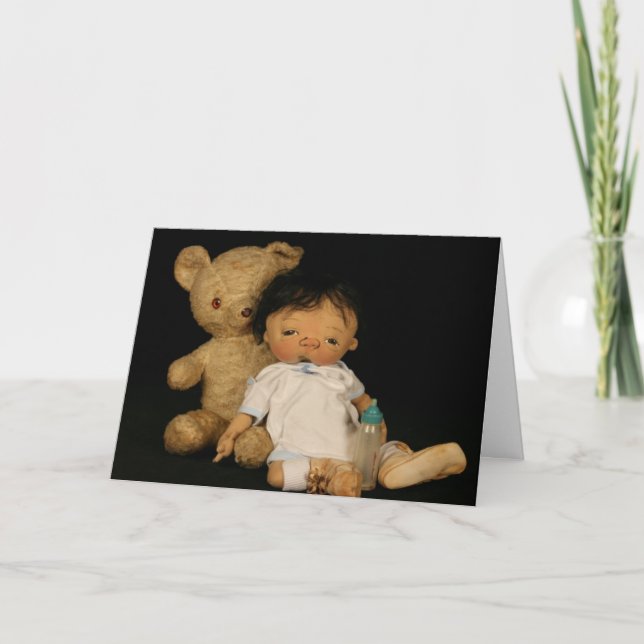NOUVELLE carte de voeux de BÉBÉ de janv. (Devant)