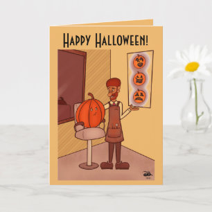 Nouvelle Carte de voeux pliée Halloween Halloween