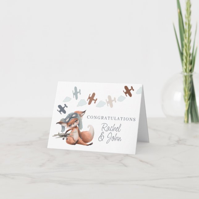 Nouvelle carte de voeux pour bébé Félicitations (Devant)