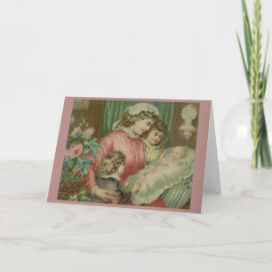 Nouvelle carte de voeux pour bébé victorienne