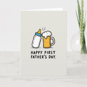 Nouvelle Carte Drôle de Première Fête des Pères po
