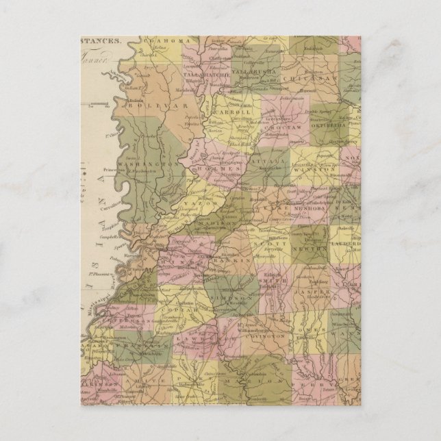 Nouvelle Carte Du Mississippi (Devant)