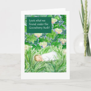 Nouvelle carte Faire-part bébé - Gooseberry Bush