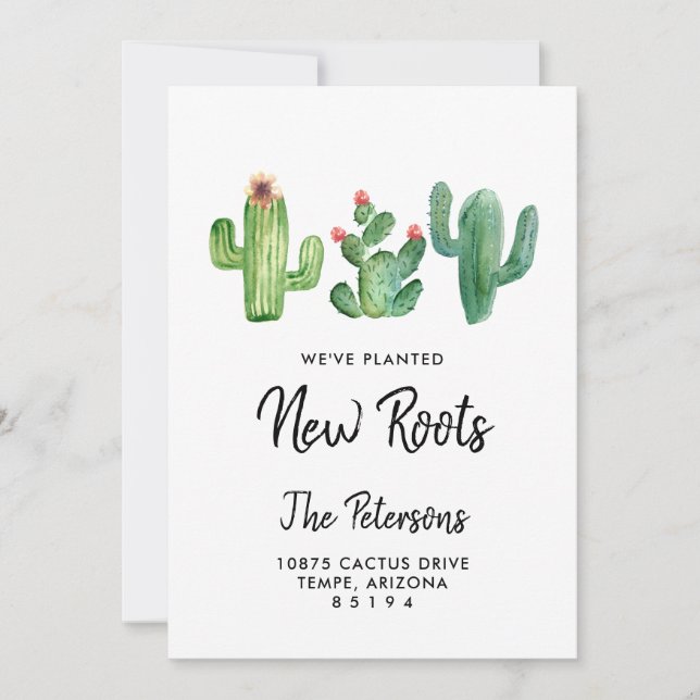 Nouvelle carte Faire-part Roots I Moving (Devant)