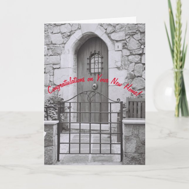 Nouvelle carte Félicitations à domicile (Devant)