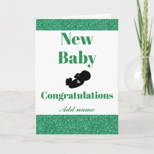 Nouvelle carte personnalisée de bébé de