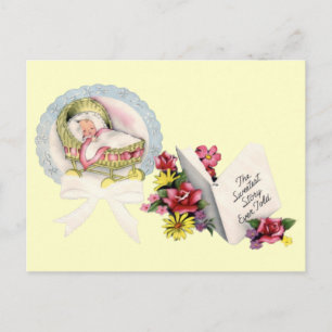 Nouvelle carte postale de bébé