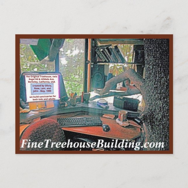 Nouvelle carte postale Green HelpyounutsTreehouse (Devant)