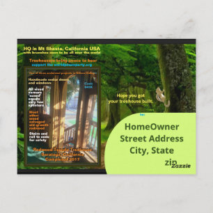 Nouvelle carte postale Green Trehouse