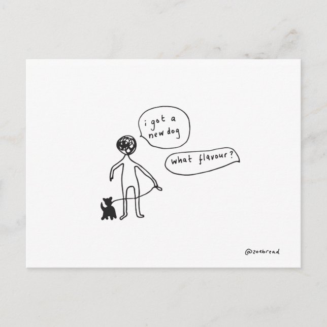 nouvelle carte postale pour chien (Devant)