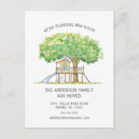 Nouvelle carte postale Roots Treehouse Moving Fair