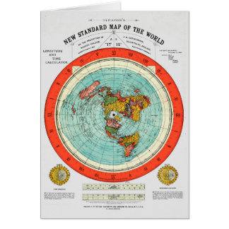 Nouvelle carte standard de la terre plate Earther