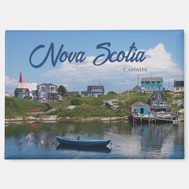Nouvelle-Écosse Canada Aimant Souvenir (Recto)