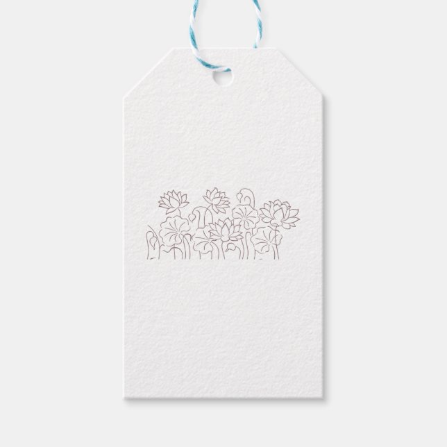 Nouvelle étiquette cadeau TextLogo personnalisée (Devant)