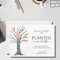 Nouvelle Faire-part de déplacement de l'arbre des 