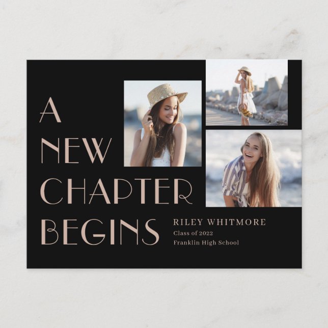 Nouvelle Faire-part de diplôme de chapitre Carte p (Devant)