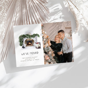 Nouvelle famille Maison Rustique Moving Faire-part