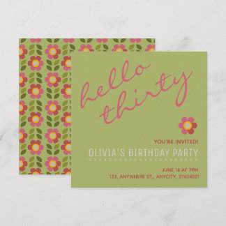 Nouvelle invitation de fête d'anniversaire | Carte