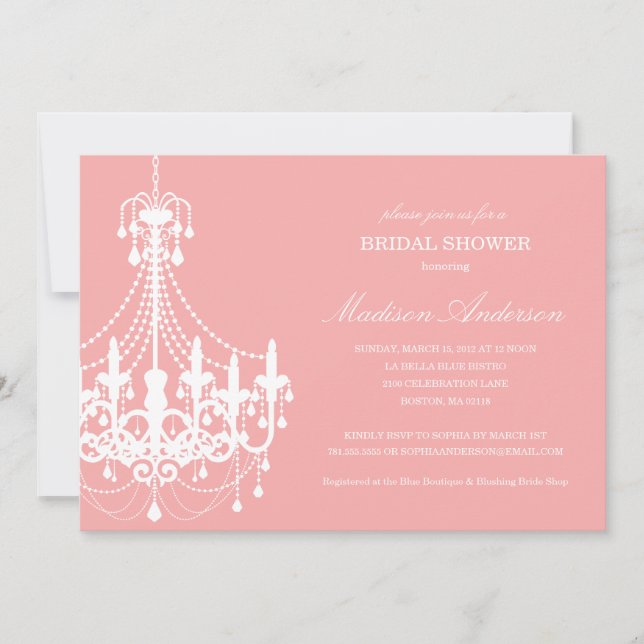 NOUVELLE INVITATION DE FÊTE DE LA MARIÉE DE (Devant)