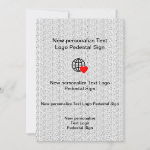 Nouvelle invitation plate personnalisez la vôtre