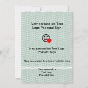 Nouvelle invitation plate personnalisez la vôtre