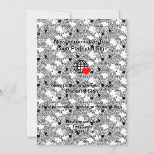 Nouvelle invitation plate personnalisez la vôtre