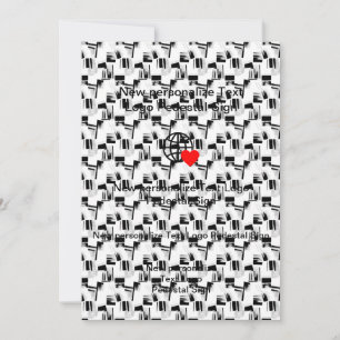 Nouvelle invitation plate personnalisez la vôtre