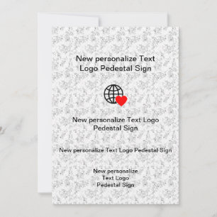 Nouvelle invitation plate personnalisez la vôtre