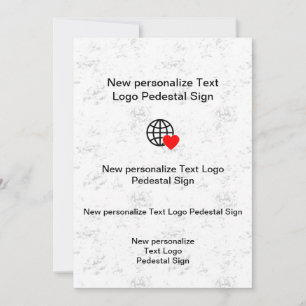 Nouvelle invitation plate personnalisez la vôtre
