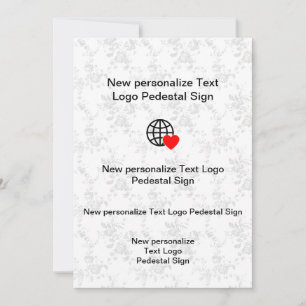 Nouvelle invitation plate personnalisez la vôtre
