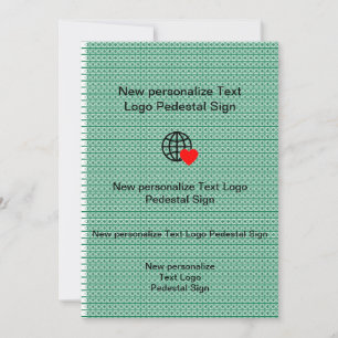 Nouvelle invitation plate Personnalisez la vôtre