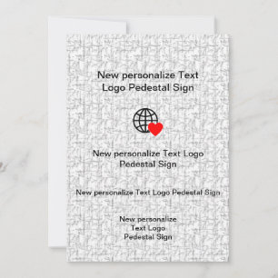 Nouvelle invitation plate personnalisez la vôtre