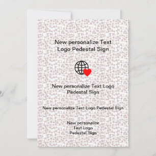 Nouvelle invitation plate personnalisez la vôtre