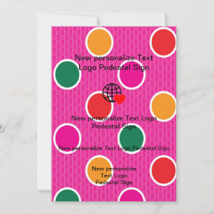 Nouvelle invitation plate personnalisez la vôtre