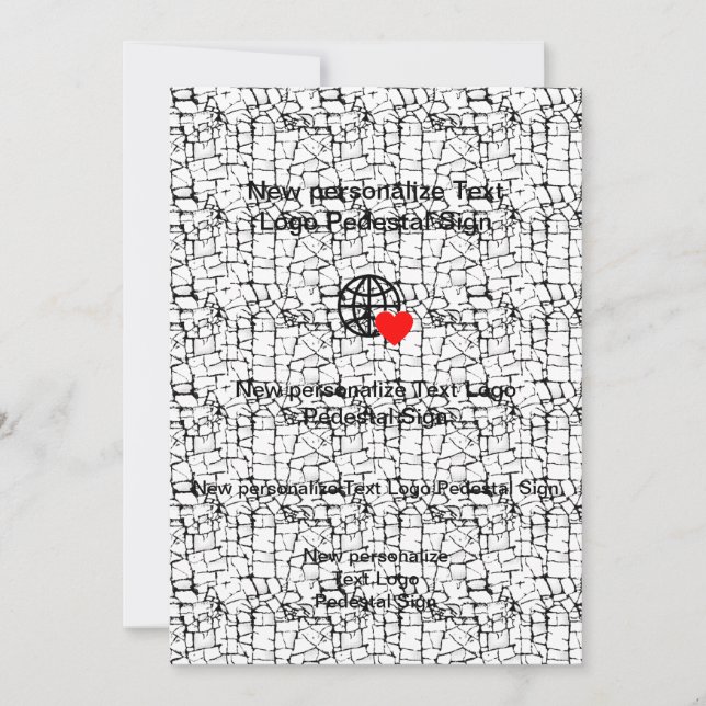 Nouvelle invitation plate personnalisez la vôtre (Devant)