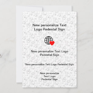 Nouvelle invitation plate personnalisez la vôtre