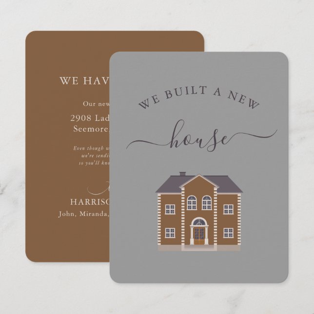 Nouvelle Maison Brown Nous Avons Déplacé Faire-par (Devant / Derrière)