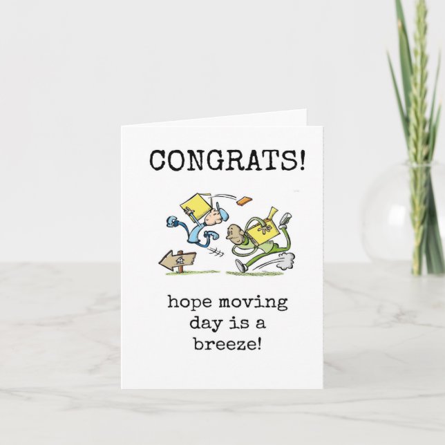 Nouvelle Maison, Carte de Chaleureux Vœux, Sarcasi (Devant)