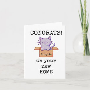 Nouvelle maison, carte de vœux de nouvelle maison 